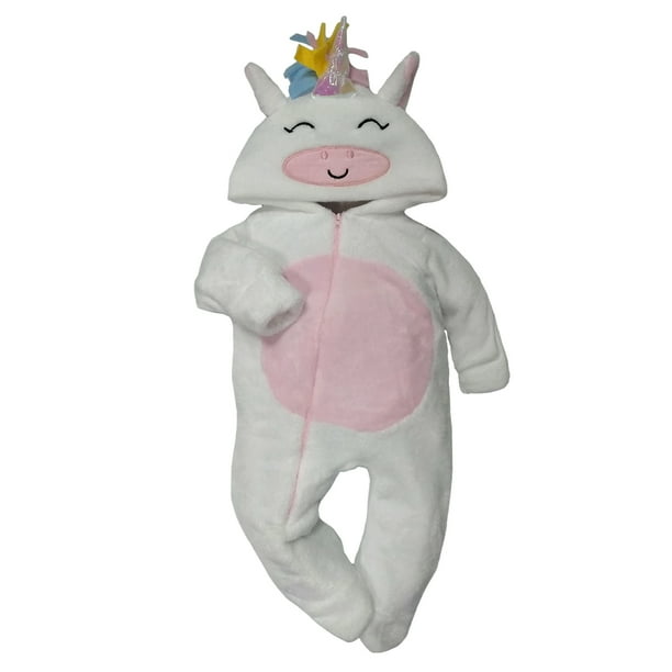 Mameluco con Gorro Bordado Kiss Unicornio Tiras Colores Baby Kisses Mameluco2346