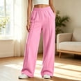 thumbnail image 2 of SUYIDA Girls Wide Leg Sweatpants Elastic Waist Loose Fit Joggers School Outdoor Back to School for Ages 5-16 Years Sweatpants, 2 of 7