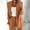 Brown, variant on FAFWYP Women's Oversized Blazers Lightweight Casual Long Sleeve Lapel Work Office One Button Blazers Open Front Cardigan Suit Jackets