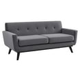 thumbnail image 4 of Modway Engage Performance Velvet Loveseat in Gray, 4 of 8