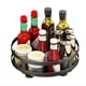 thumbnail image 1 of Rejilla Giratoria de 360 Grados para Condimentos, Bandeja de Almacenamiento de Acero Al Carbono Antideslizante para Tanque de Almacenamiento, Condimentos, Piezas de Cocina A, 1 of 5