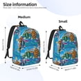 thumbnail image 3 of Lsque Little Sea Turtles Pattern Canvas Daypack, Durable Backpack, High-quality Versatile Backpack,Vintage Compact Backpack-Medium, 3 of 6