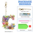 thumbnail image 2 of Cuadros Decorativos DIY Diamond Art Keyrings Llavero de forma especial Suministros Carta de regalo para niños Wdftyju  de costura negro 4 estilos, 2 of 9