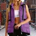 thumbnail image 2 of Women's Vests Puff Vest for Women Zipper Sleeveless Womens Vests Lightweight Fall Outfits Puffy Coats for Women, 2 of 8