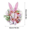 thumbnail image 3 of MXTPOV Plush Rabbit Wreath with Bow Ribbons, Cute Bunny Spring Wreath for Wall Decor, Exquisite Easter Wreaths for Front Door, Easter Decorations, 3 of 5
