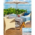 thumbnail image 5 of nqOlkjepod Ocean Outdoor Tablecloth with Umbrella Hole & Zipper, Summer Sandy Beach Blue Sky Coastal Waves Rectangle Table Cover 60x102 Inch, Dining Waterproof Table Cloth Protector for Patio/Party, 5 of 7