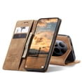 thumbnail image 1 of Retro Leather Wallet Case for FOXDOCK Redmi Note 15 Pro 5G – Shockproof, Card Slots – Yellow, 1 of 5