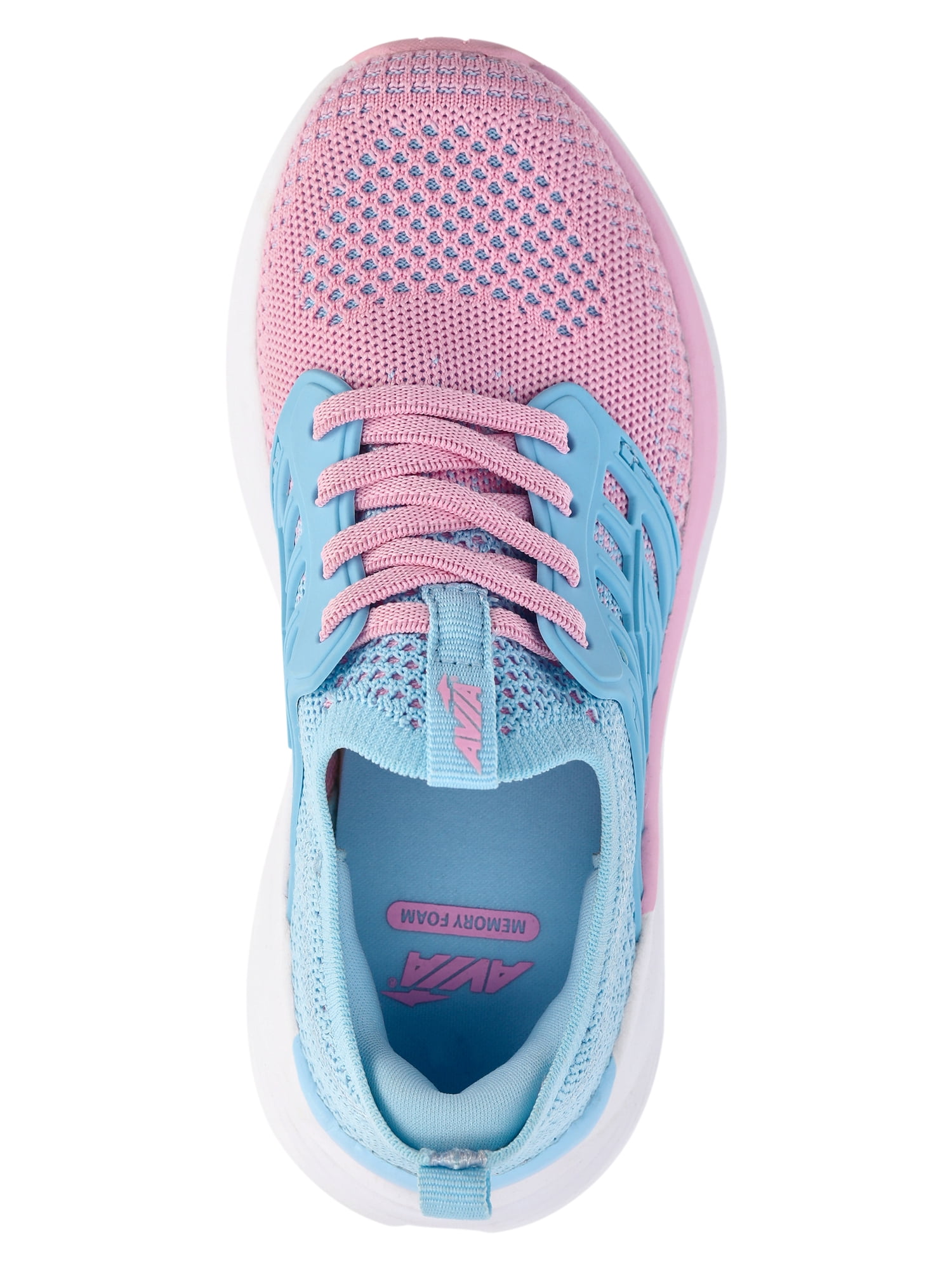 Avia Little and Big Girls Cage Knit Sneakers