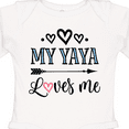 thumbnail image 4 of Inktastic My Yaya Loves Me Grandchild Girls Long Sleeve Baby Bodysuit, 4 of 5