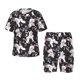 thumbnail image 1 of Balery Cute Poodle Dog Conjunto de Pijama Infantil de Manga Corta con Estampado – Ropa de Dormir de Algodón Suave-4X-Large, 1 of 6