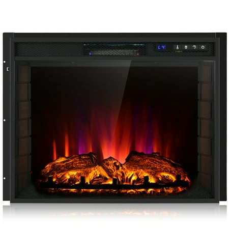 

Topbuy 26 Inch Recessed Electric Fireplace Insert heater W/ Remote Control 750W/1500W