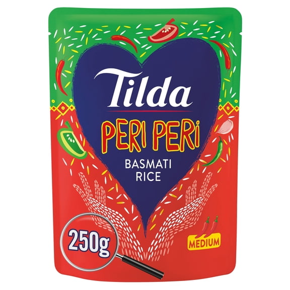 Tilda Peri Peri Basmati Rice 250G, Imported from Britain