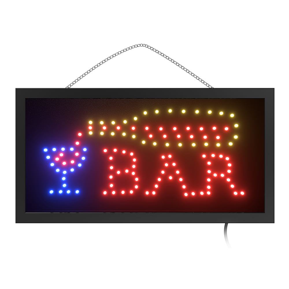 Vertical Open Led Lighted Sign Neon Open Sign for Business 48 X 25 cm, A Advertisement Board Electric Display Sign 19X10 inch Indoor