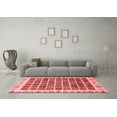 thumbnail image 3 of Ahgly Company Indoor Rectangle Abstract Red Modern Area Rugs, 7' x 10', 3 of 4