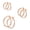 Rose Gold-12mm, 15mm, 20mm, variant on LeCalla Sterling Silver Earrings Set Light-Weight Womens Click-Top Hoop Earrings for Women (12mm, 15mm, 20mm) Set of 3 Pairs