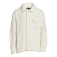 thumbnail image 5 of No Boundaries Men's and Big Men's Button-up Faux Sherpa Jacket, Sizes XS-3XL, 5 of 5
