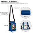 thumbnail image 6 of HELLHERO Santa Claus Christmas Tree Sling Bag Women Men, Women 4.33x1.97x7.09 2 Zippers Casual Use Adult Leakproof for Travel Double Deck, 6 of 7