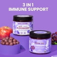 thumbnail image 5 of Llama Naturals Elderberry Gummies for Adults, Vegan, Organic Immune Support Supplement with Vitamin C and Zinc, Real Fruit Gummy Vitamins for Immunity, Chewable, No Added Sugar Cane, 90 Ct, 5 of 7
