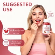 Potassium Magnesium Gummies - High Absorption Magnesium Glycinate 500mg & Potassium Citrate 200mg with B6, D3, K2 & Calcium - Supports Mood, Sleep, Muscle, Heart & Bone Health - 60 Count