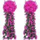 thumbnail image 2 of Flores artificiales colgantes para exteriores, hiedra violeta, plantas y flores colgantes falsas para el hogar, bodas, jardín, patio, cestas colgantes, guirnalda de glicina, ramo de orquídeas,, 2 of 8