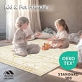 thumbnail image 4 of ODIKA 4'x6' Machine Washable Non-Slip Area Rug, Radiant Courtyard Medley with Abstract Arches and Joyful Motifs High Traffic Rug, Beige, 195678, 4 of 7