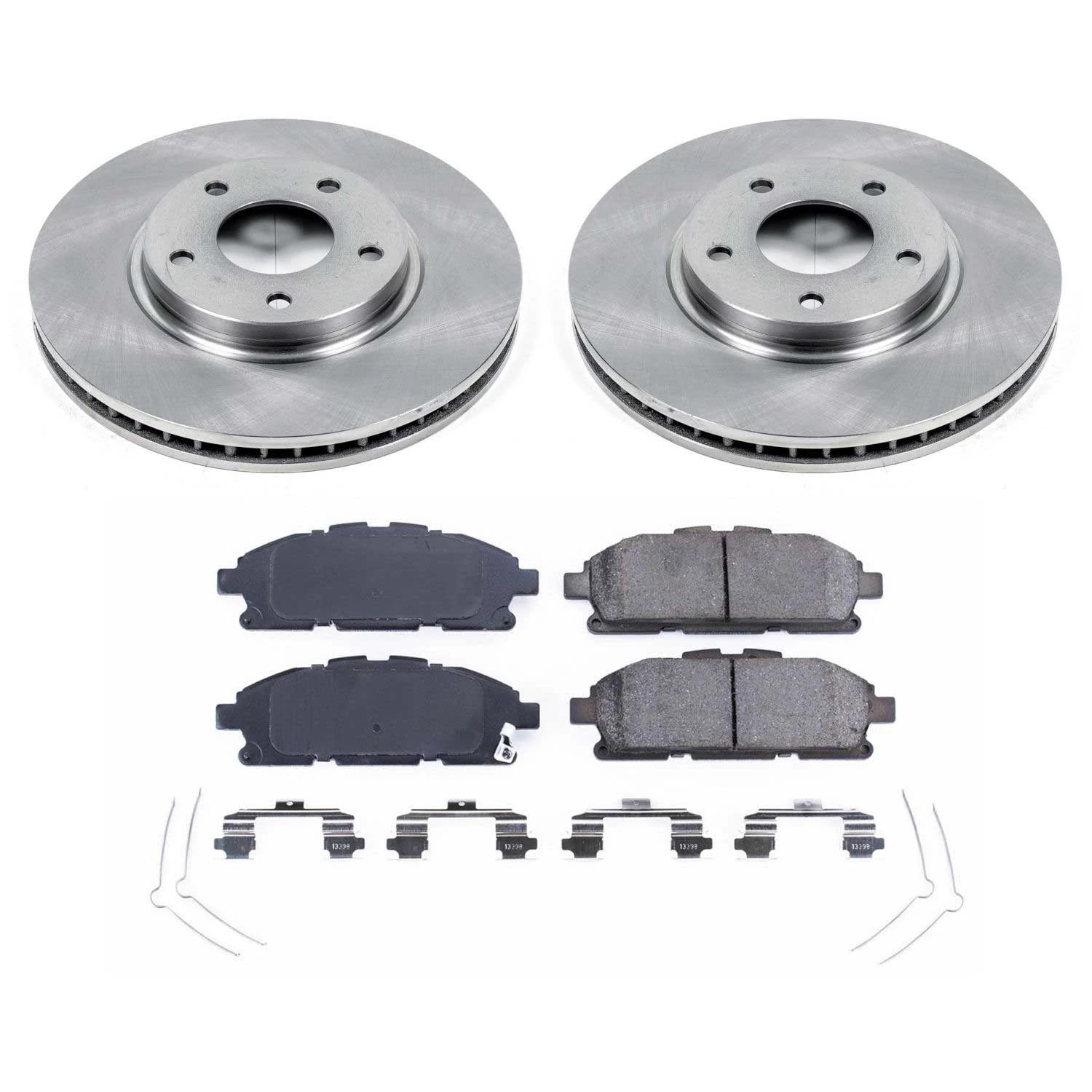 Power Stop Front Stock Replacement Brake Pad and Rotor Kit KOE6360