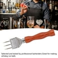 thumbnail image 4 of Ice Chipper Stainless Steel Ice Crusher with Wooden Handle for Breaking Ice Kitchen Tool, 4 of 8