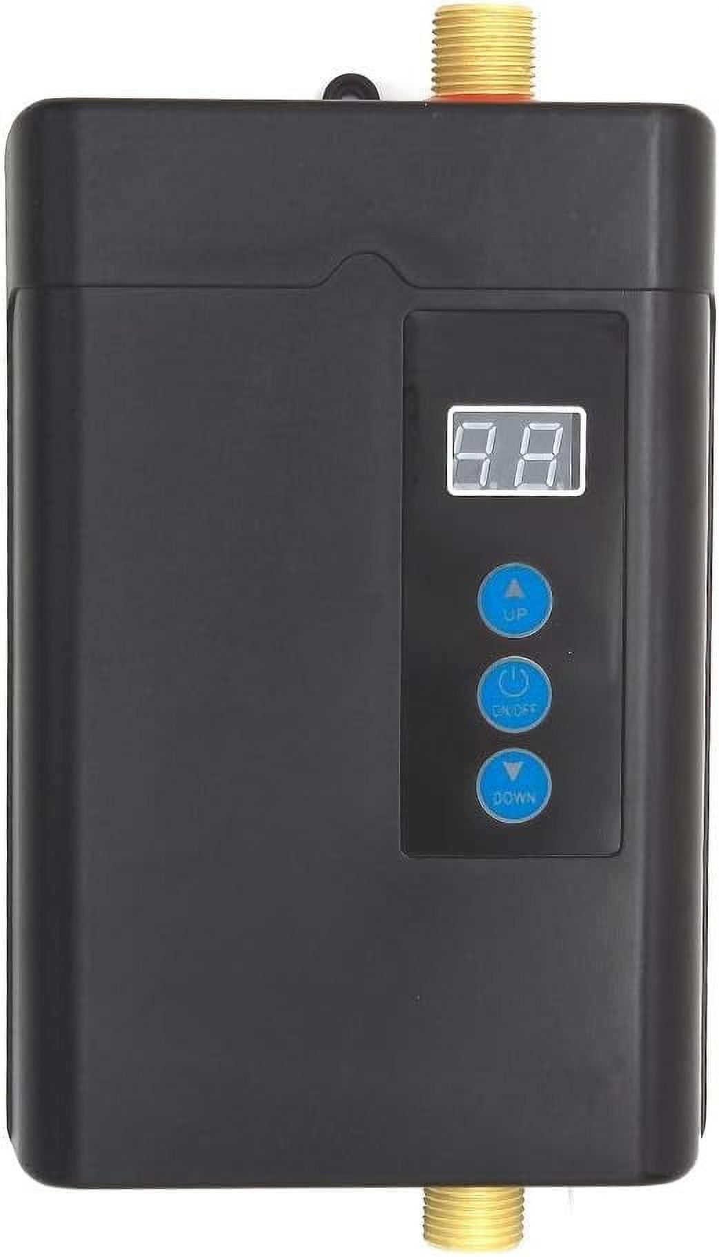 Tankless Water Heater Electric 3KW 110V With Remote Control Temperature Display Electric Tankless RV Water Heater for Under Sink Tap Home