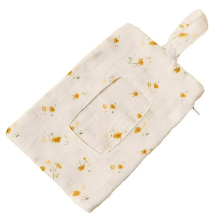 FUYPSE 2026 New Arrivals Home Textile Storage Furniture Baby Wipe Holder Portable Wipe Dispenser Strollers Storage Bag Container Double Layer Travel Carry Case