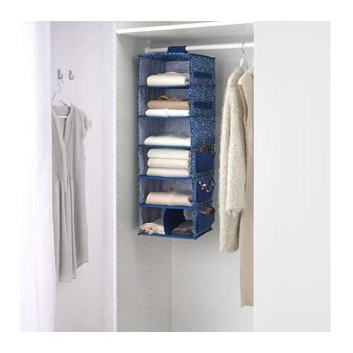 IKEA  New STORSTABBE Hanging storage with 7 compartments  Blue/white  pup10 