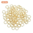 thumbnail image 3 of Uxcell Open Jump Rings 100Pack 10mm O-ring Connectors for Jewelry Making, Golden, 3 of 5