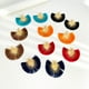 thumbnail image 2 of Pendientes en forma de corazón para mujeres de estilo retro, pendientes geométricos de borlas únicas en forma de abanico simple, pendientes de doble cabeza, joyas para parejas regalos de San Valentín, 2 of 5