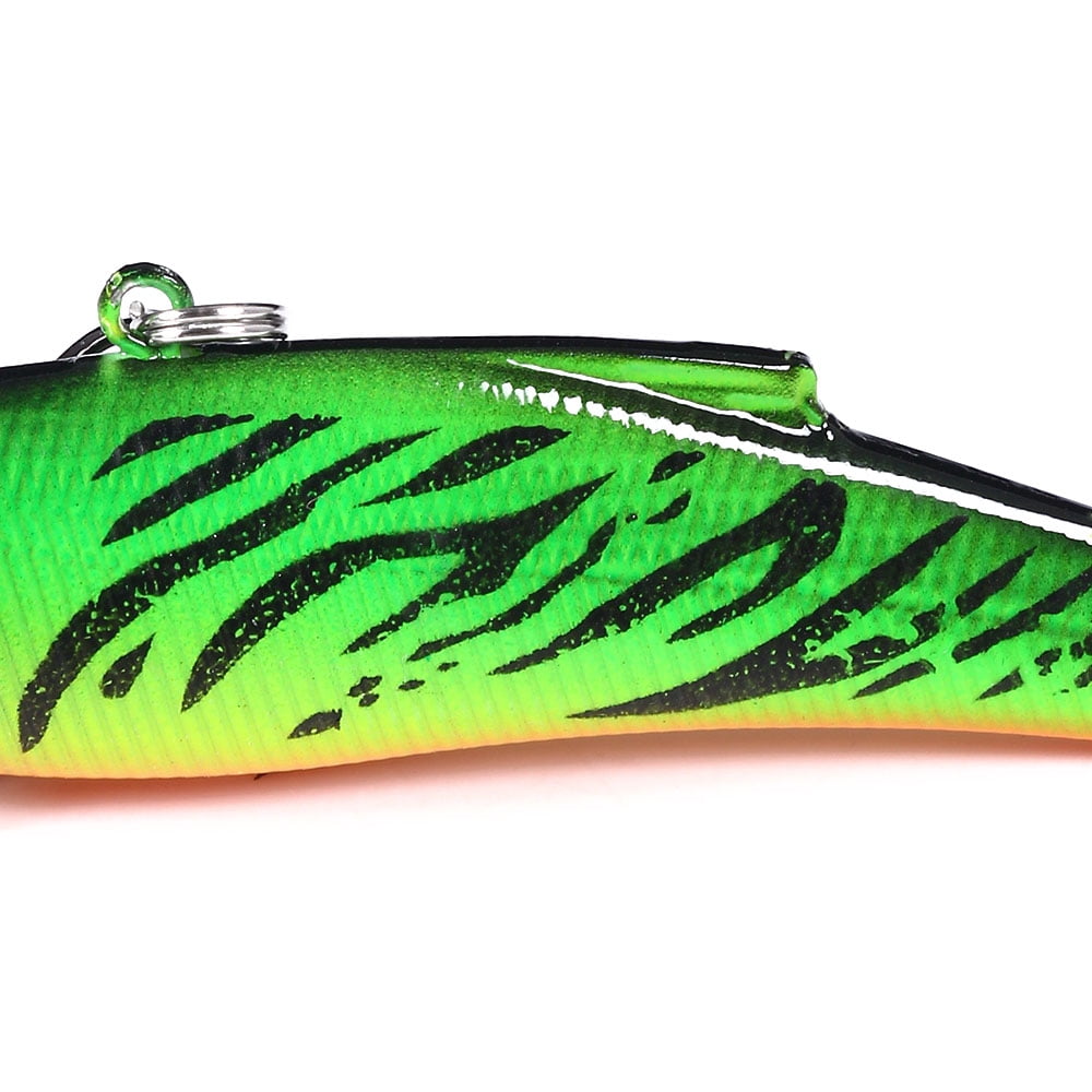 HENGJIA 10 Pack Fishing Lures for Bass, Deep Diving Lipless Crankbaits for Bass Hard Baits Sinking Fishing Jigs for Bass, Trout, Walleye Freshwater and Saltwater Fishing Lure