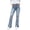 Light Blue 09, variant on Karymi Women Clothing Distressed Ripped Split Hem Flare Jeans, High Waist Button Fly Denim Bootcut Trousers, Frayed Hole Vintage Streetwear Pants Women's Clothing