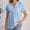 Light Blue, variant on Linen Button Down Shirts For Women Womens Summer Tops Cotton Boho Tops Peasant Tops For Women Gauze Shirts For Women Solid Color Work Blouses Boho Peasant Gauze Blouses Gauze Tunic Tops For Women
