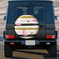 thumbnail image 5 of Kll Gold Glittering Hearts And Flamingos Tire Cover,Universal Wheel Tire Cover For Trailer, Rv, Suv, Truck,Camper And Many Vehicle,(14 Inch), 5 of 8