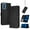 Black, variant on Decase Case for Moto G Play 4G (2024), Flip Wallet Case with Wrist Strap, Shockproof PU Leather Cover Built-in Stand,Green