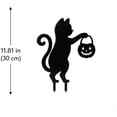 thumbnail image 3 of Halloween Garden Garden Stake,Metal Cat Pumpkin Stake,Outdoor Yard Silhouette Ornament for Backyard Lawn Arrangement and Holiday Horror Party Decor, 3 of 5