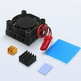 thumbnail image 6 of Cooling Fan Set With Aluminum Heatsinks Temperature Control for RPI 4B/3B+, 6 of 10