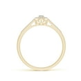 thumbnail image 2 of ANGARA Natural 0.12 Ct. Diamond Halo Engagement Ring in 14K Yellow Gold for Women (Ring Size: 12), 2 of 9