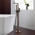 thumbnail image 6 of Vanity Art Single Handle Floor Mounted Freestanding Tub Filler with Handshower, 6 of 8