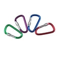 thumbnail image 7 of AGPtek 24 Pcs 3" / 8cm Aluminum Carabiner D Shape Buckle Pack Keychain Locking Clip Hook Buckle, 7 of 7
