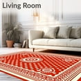 thumbnail image 2 of ODIKA 5'x7' Machine Washable Non-Slip Area Rug, Tile Inspired Foam Floor High Traffic Rug with Pad, Red, 589986, 2 of 8