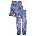 thumbnail image 6 of FOR U DESIGNS Flower Sea Turtle Pajama Set Long Sleeve for Womens Lounge Sets 2 Piece Size XS Sleepwear Long Pants and Crewneck Tops Jogger Outfits Nightwear Pjs, 6 of 6