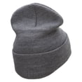 thumbnail image 3 of Snowboarding Life Embroidered 12 Inch Long Knitted Beanie - Heather Grey OSFM, 3 of 5