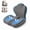 Gray, variant on Ergonomic Seat Cushion with Full Back & Lumbar Support - Memory Foam Cushion for Office, Car, Gaming & Wheelchair