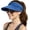#A001 Blue, variant on Women‘s UPF 50 UV Protection Sun Visor Hat – Wide Brim Lightweight Ponytail Hat for Beach Outdoor, Foldable, Gorras para Mujer