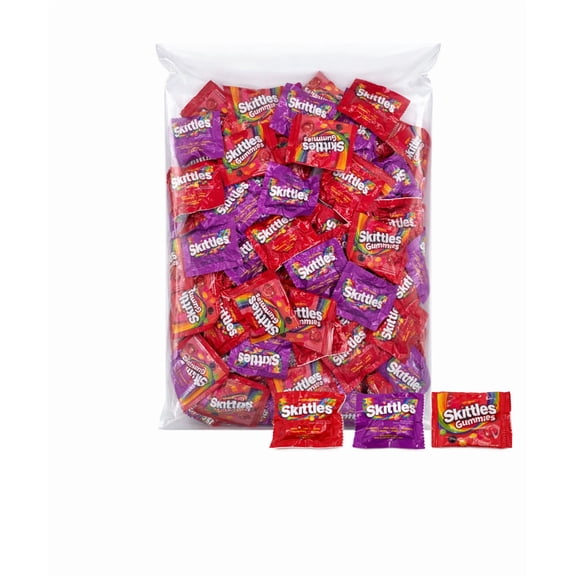 Skittles Fun Size Variety Pack Candy  – Original, Wild Berry & Skittles Gummies (4 Pounds)