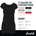 thumbnail image 5 of Elowel Girls Leotard Toddlers Short Sleeve Skirted Dress for Gymnastics Dance Ballet Black Size 12-14, 5 of 7