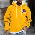 thumbnail image 1 of Dolkfu Sudadera con capucha para hombre con estampado de flores, sudadera con capucha y cordón, blusa casual con bolsillo para hombre XXXXL, 1 of 5